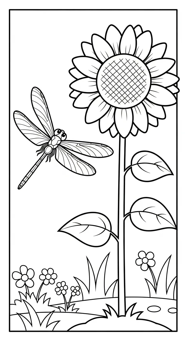 coloriage Libellule pour enfant de 10 ans