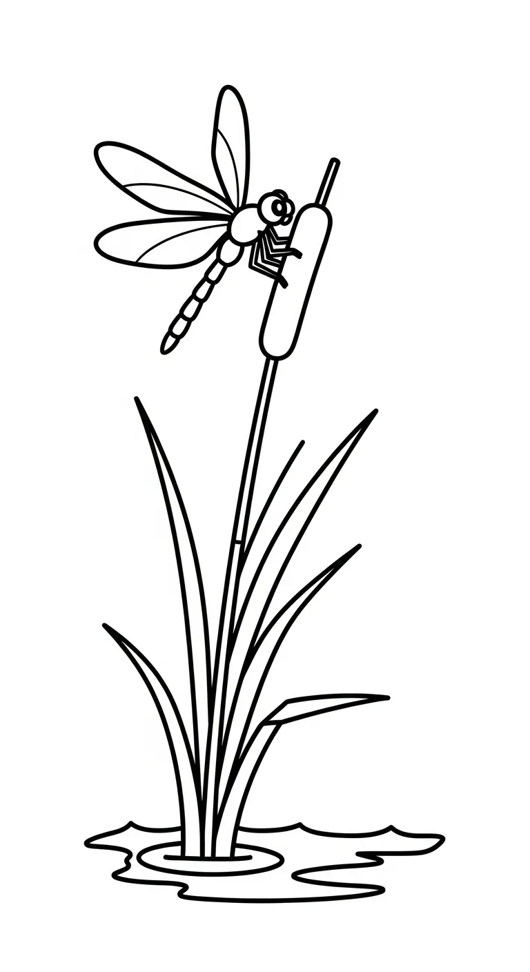 coloriage Libellule a imprimer gratuitement