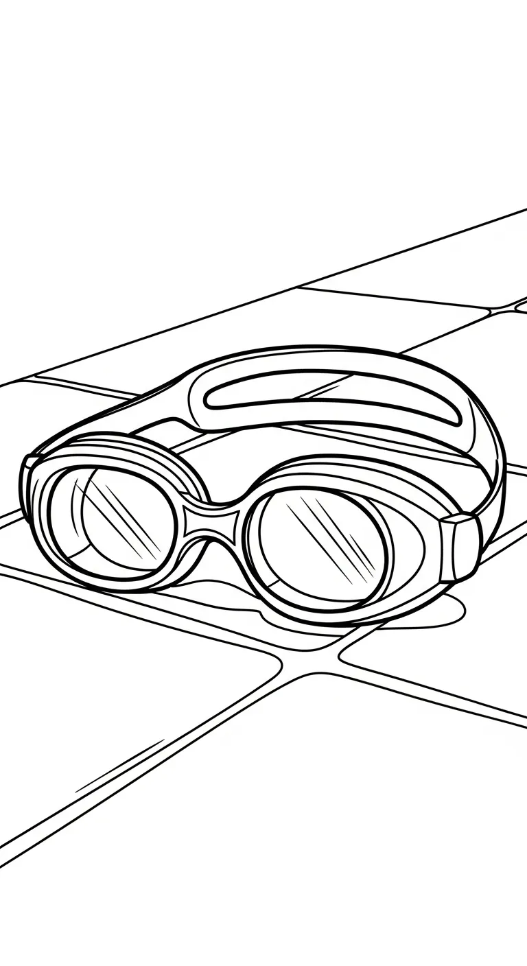 coloriage Lunettes pour enfants à imprimer