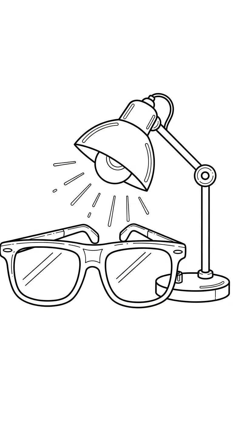 coloriage Lunettes gratuit