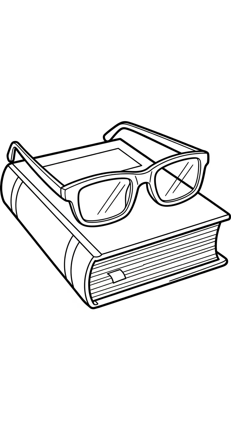 coloriage Lunettes gratuit en ligne
