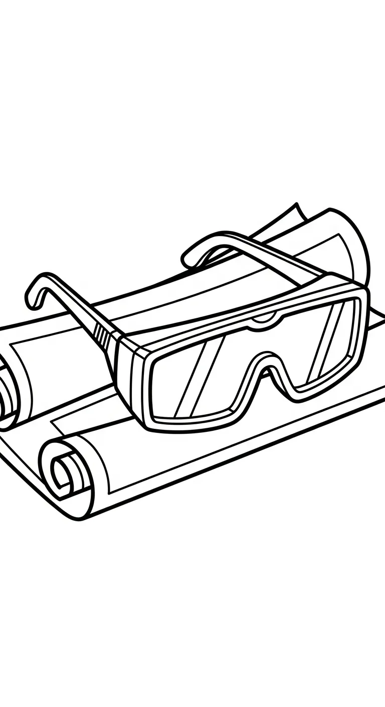coloriage Lunettes à imprimer