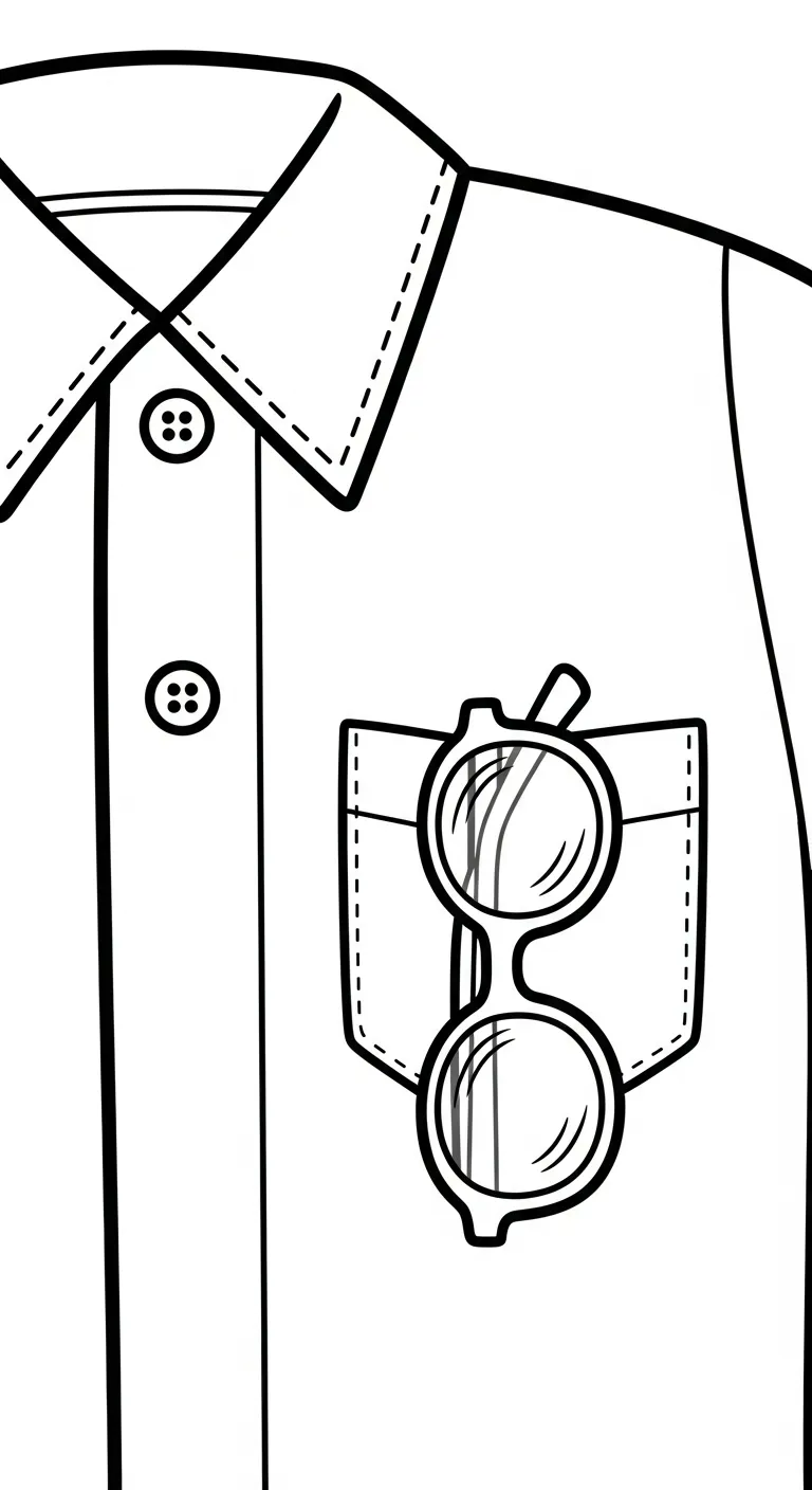 imprimer coloriage Lunettes