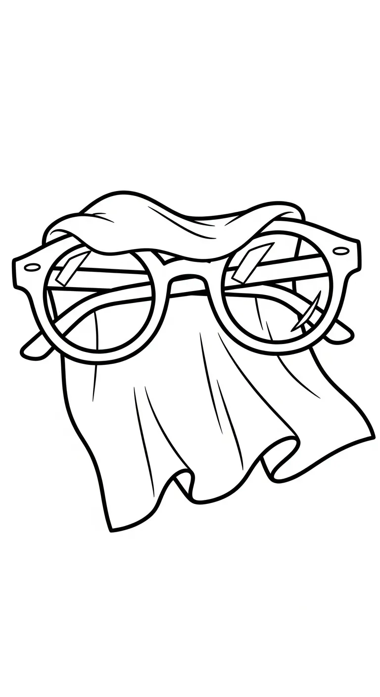 coloriage Lunettes à imprimer pour enfant de 2 ans
