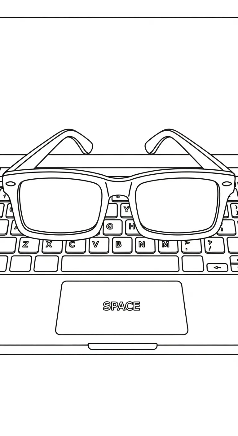 télécharger coloriage Lunettes gratuit