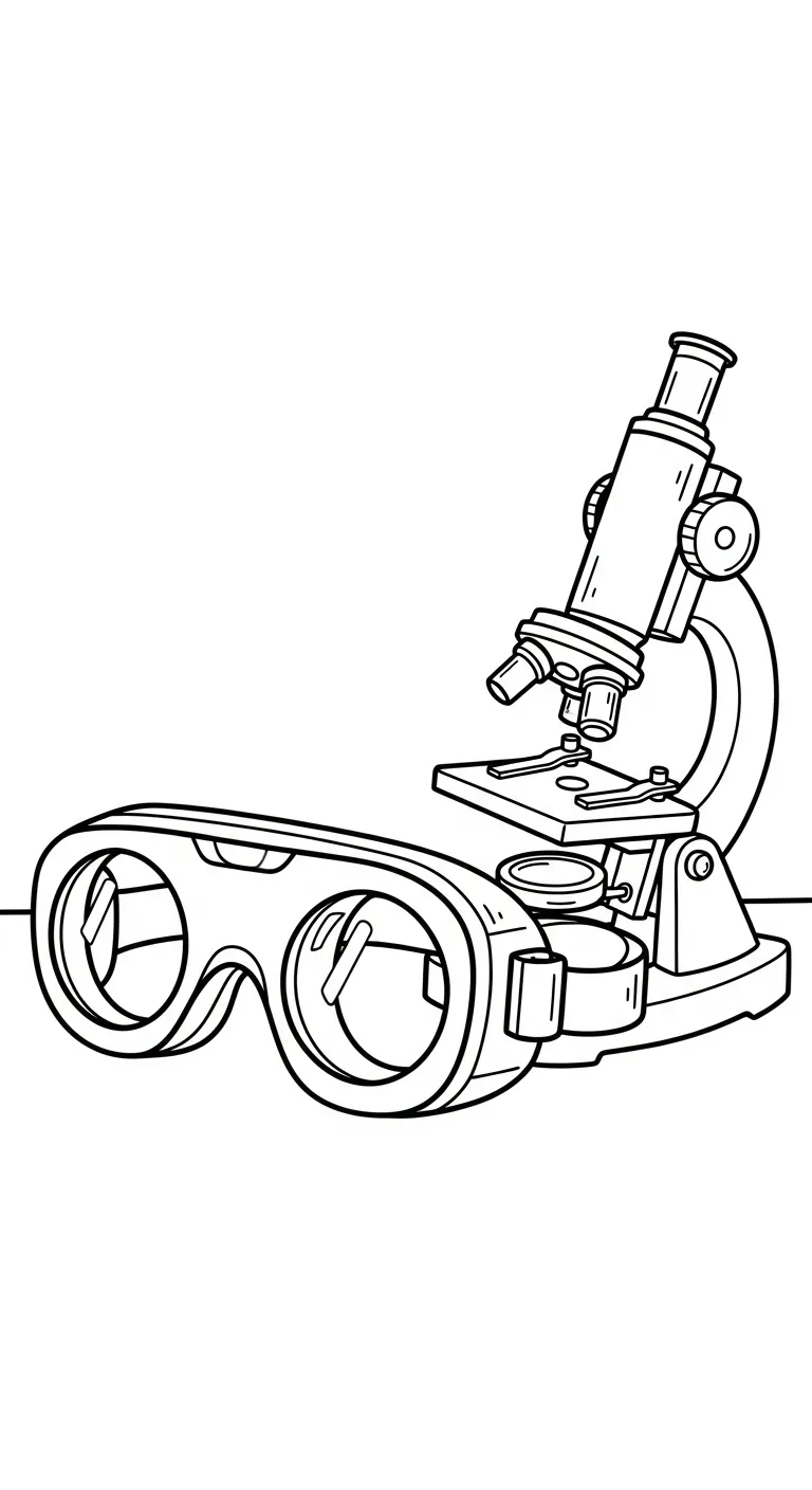 coloriage Lunettes pour enfant gratuit