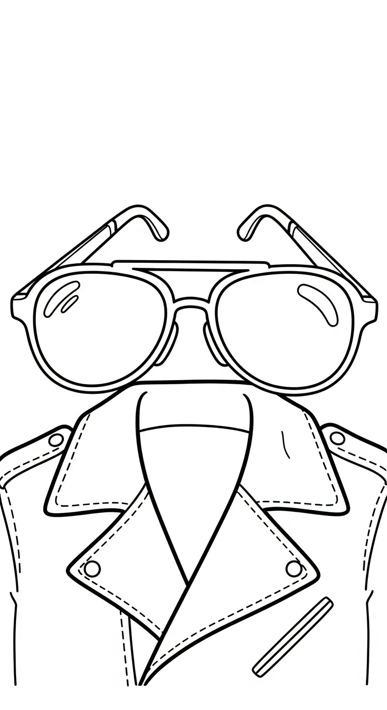 télécharger coloriage Lunettes gratuit 1