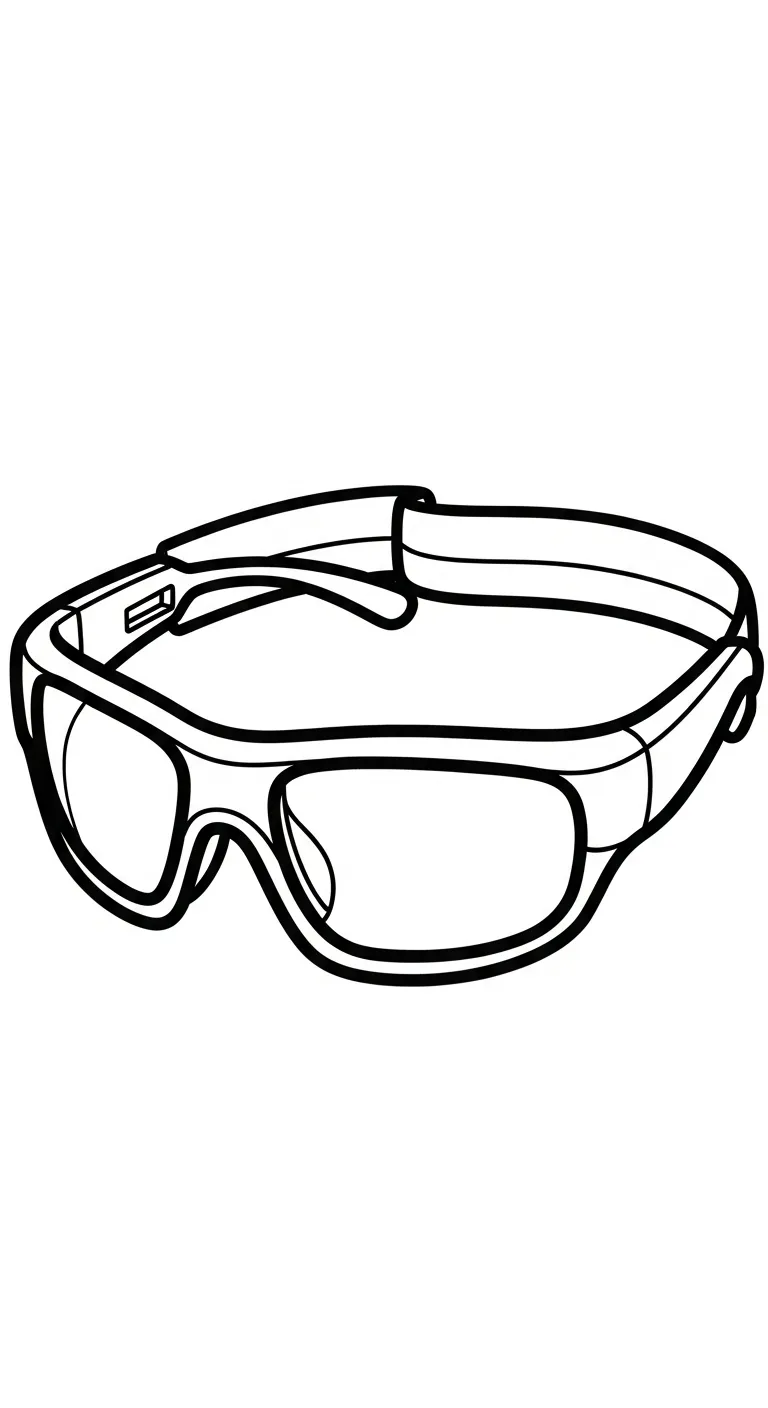 imprimer coloriage Lunettes pour enfant