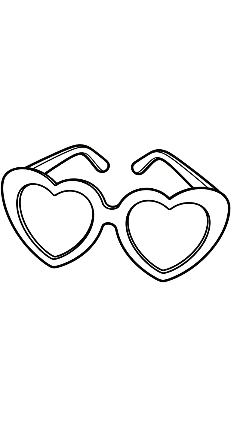 coloriage Lunettes d'enfant a imprimer