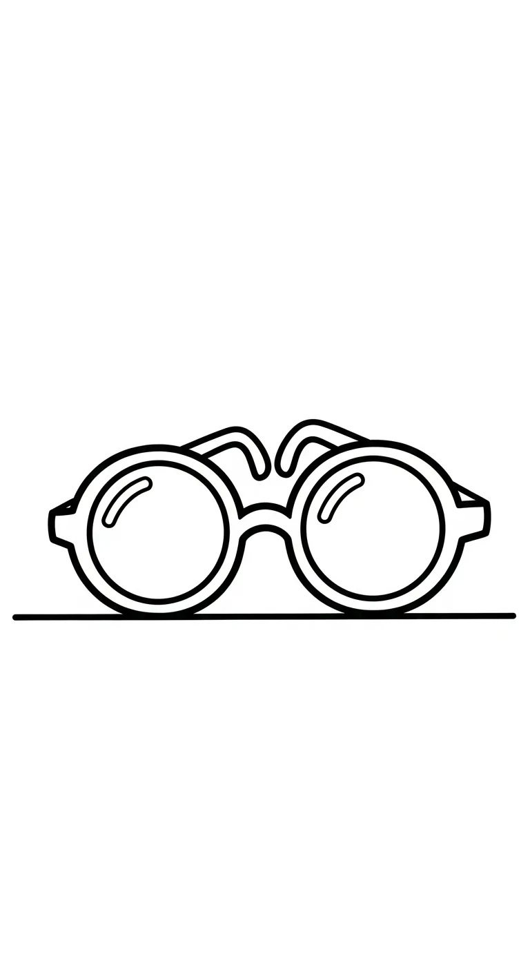 a imprimer coloriage Lunettes gratuit