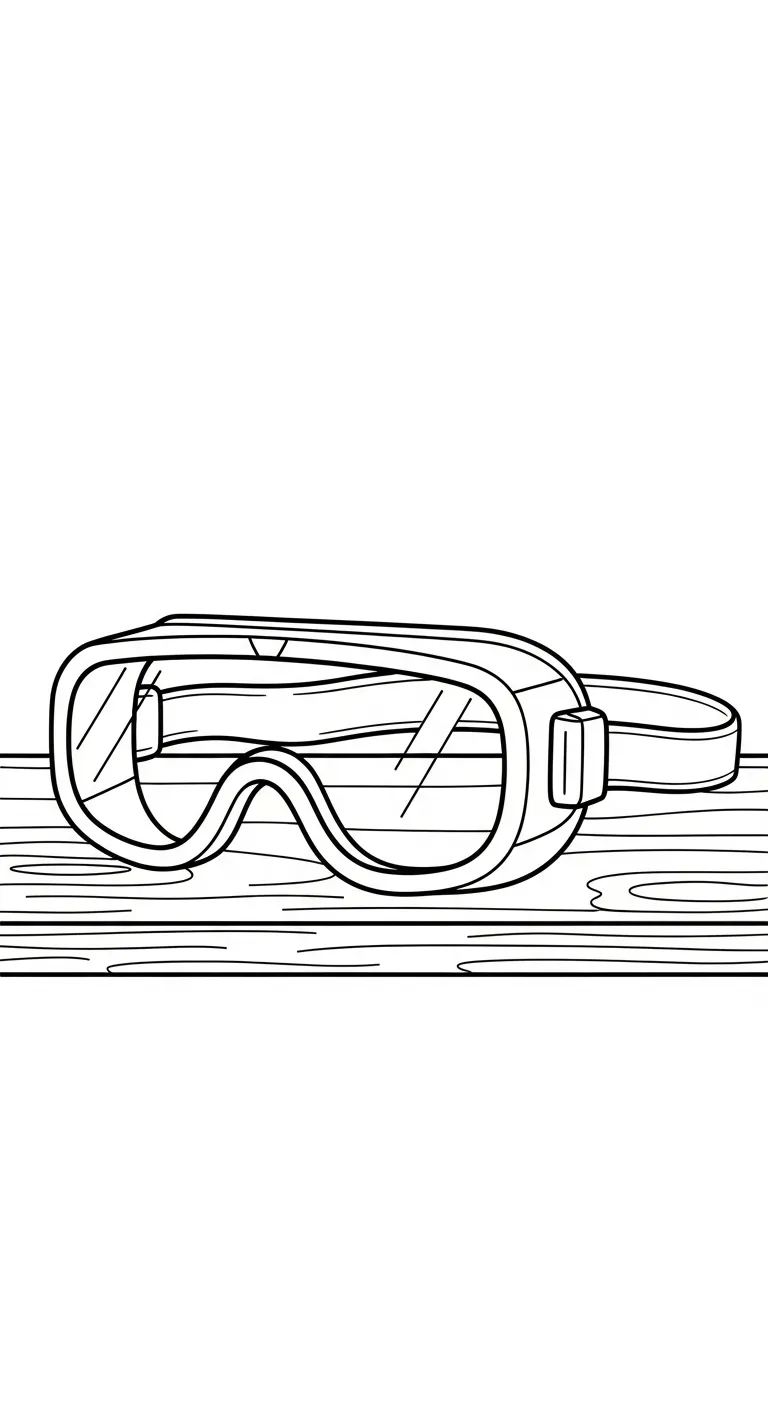 coloriage Lunettes à imprimer a4