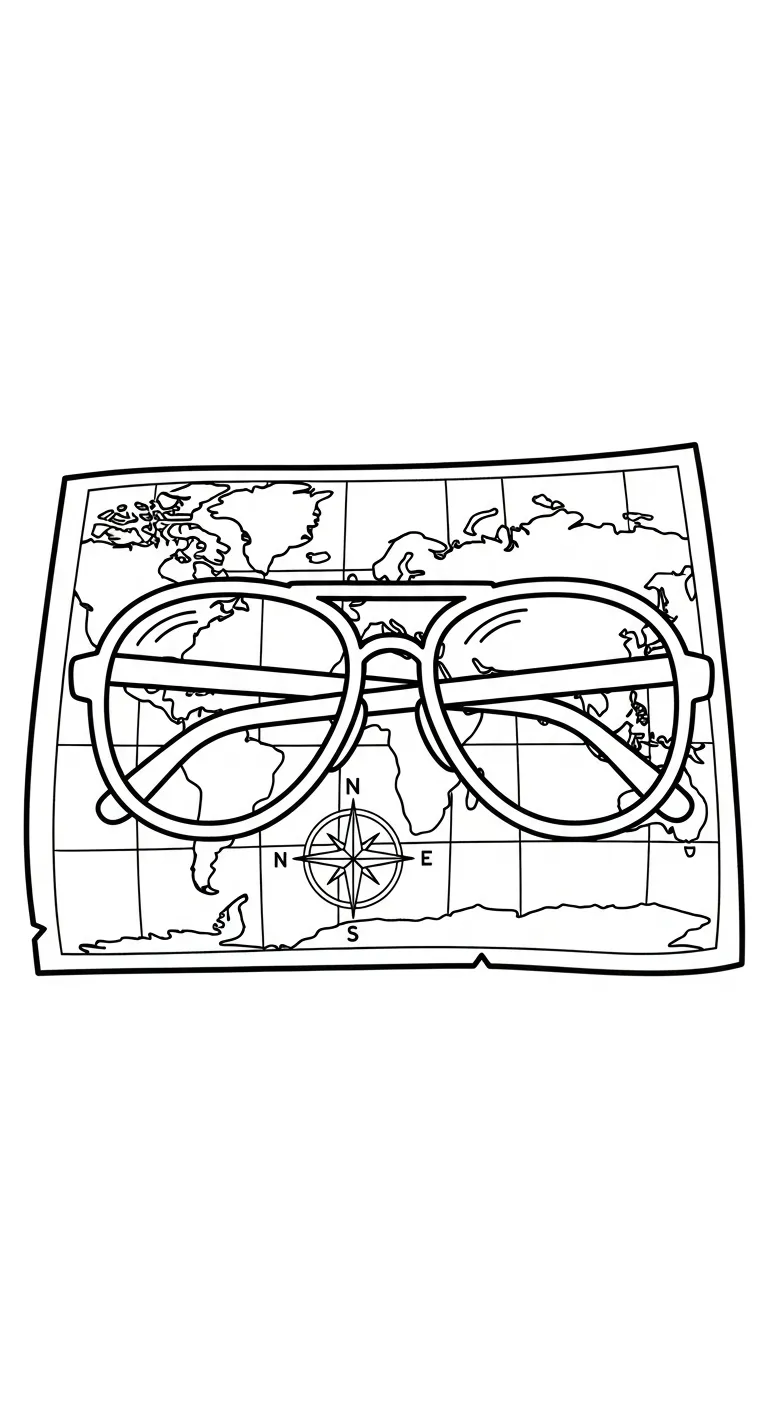 coloriage Lunettes à imprimer gratuitement 1