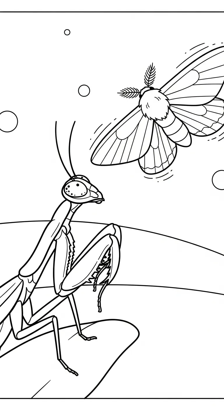 télécharger coloriage Mante gratuit