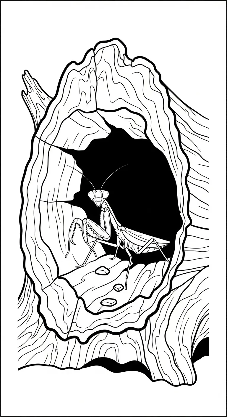 coloriage Mante à imprimer