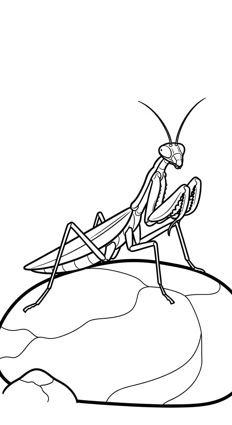 coloriage Mante pour enfant gratuit