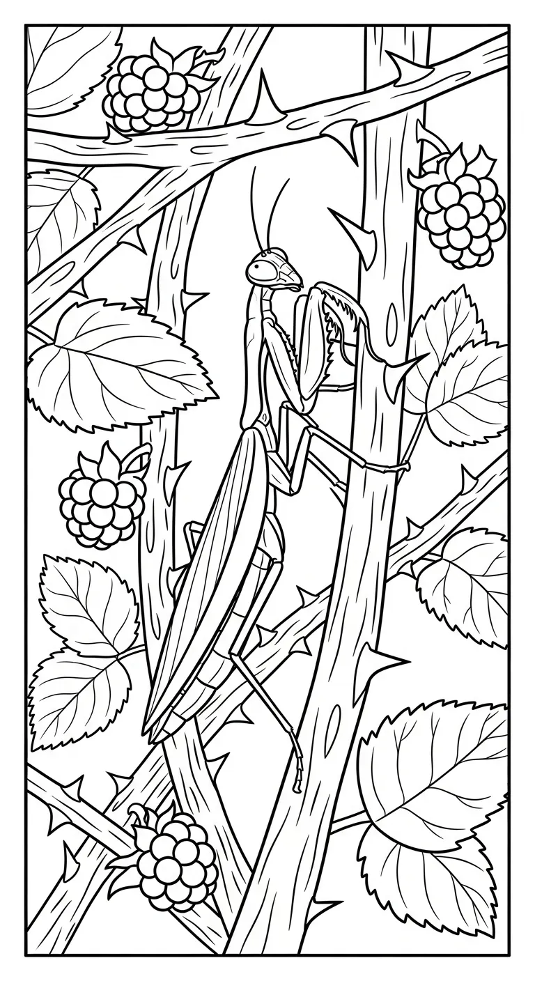 coloriage Mante à imprimer gratuitement