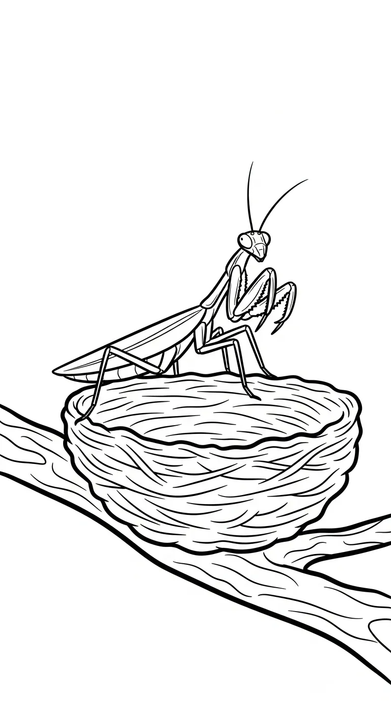coloriage Mante et dessin a imprimer