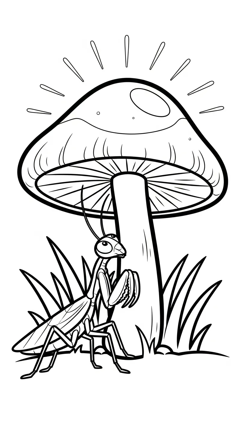 coloriage Mante a imprimer gratuitement