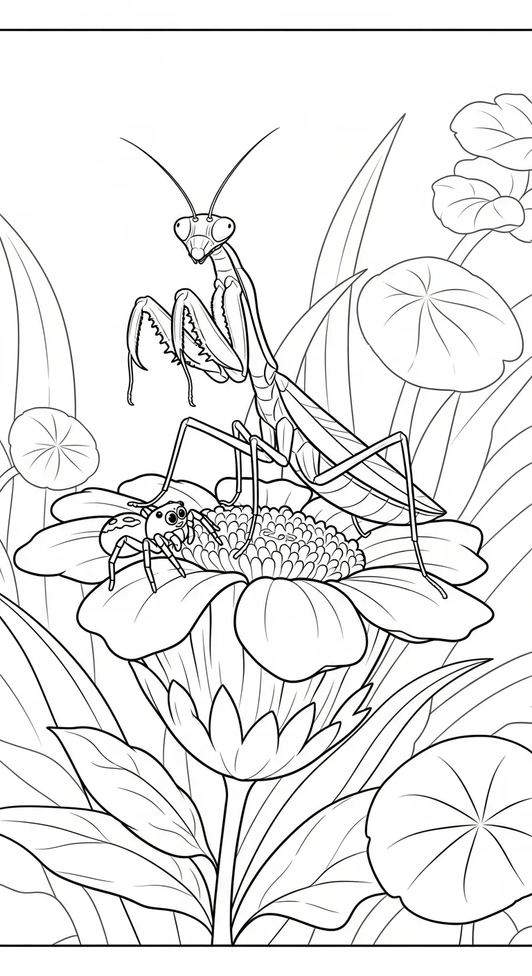 coloriage Mante a dessiner et imprimer