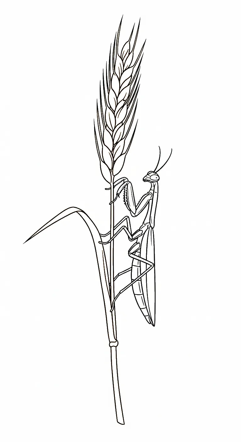 coloriage Mante a colorier en ligne