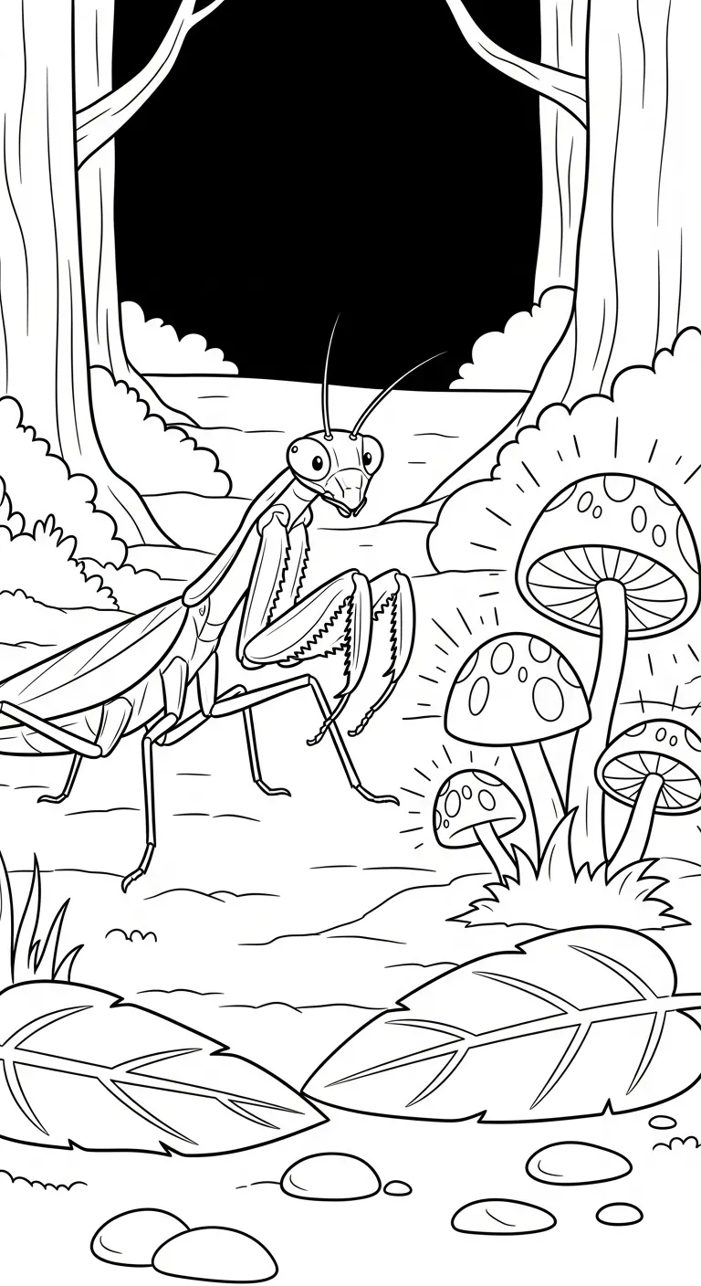 coloriage Mante a telecharger 1