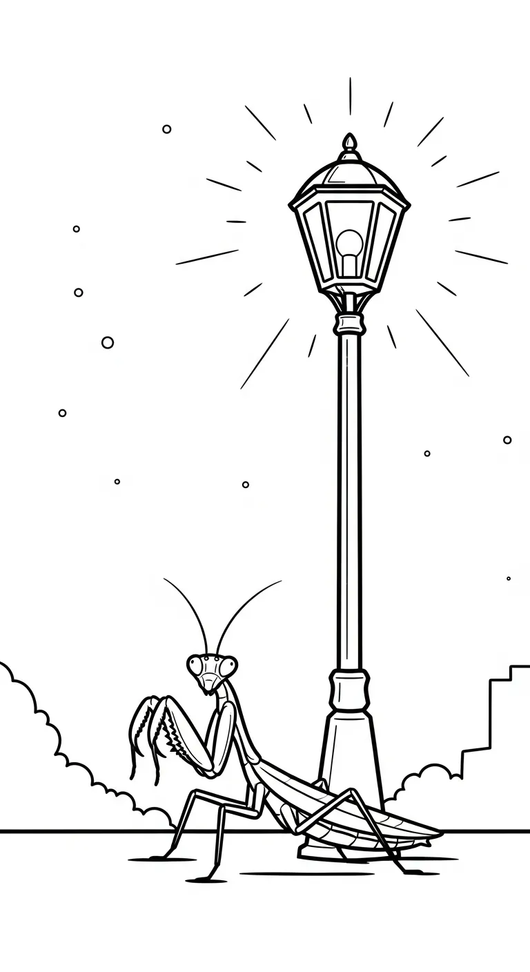 coloriage Mante a imprimer gratuitement 1