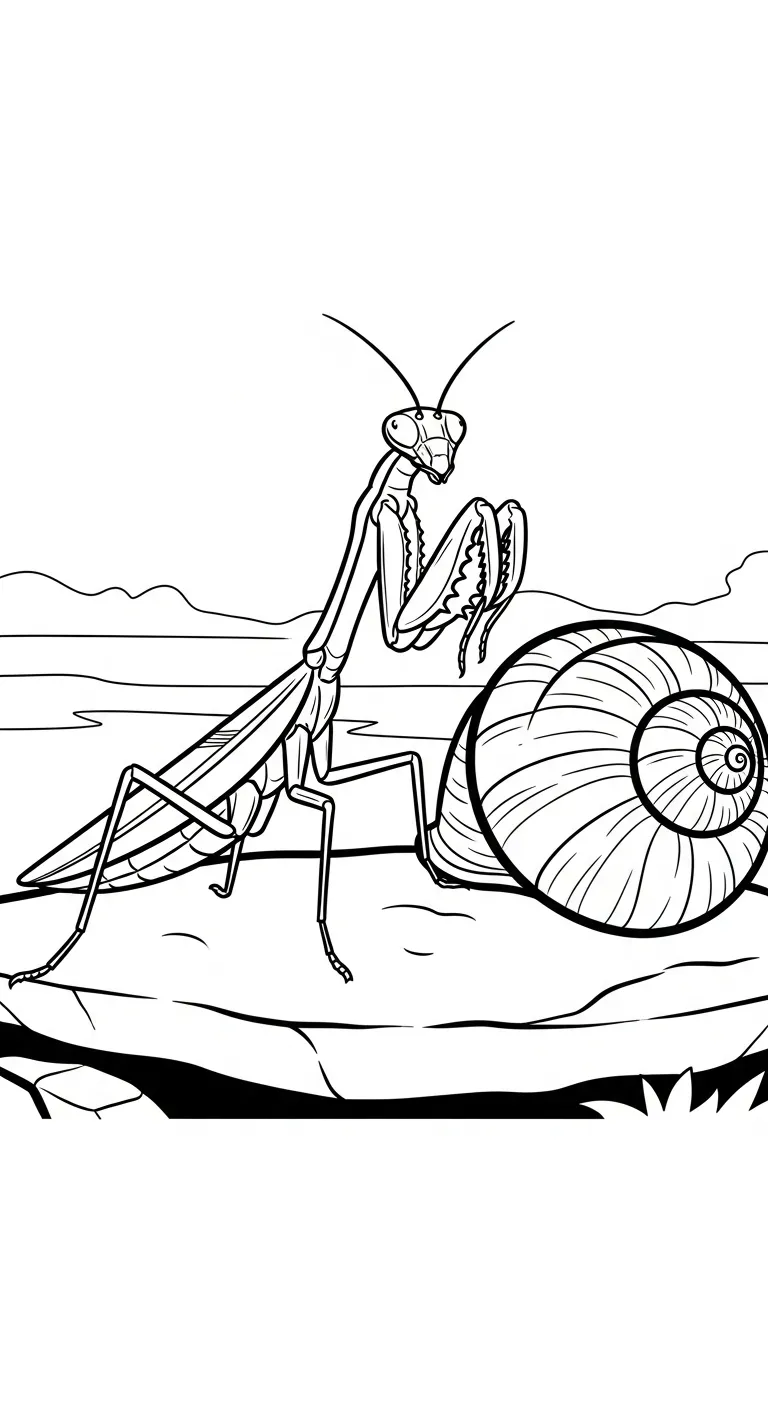 coloriage Mante à imprimer 1