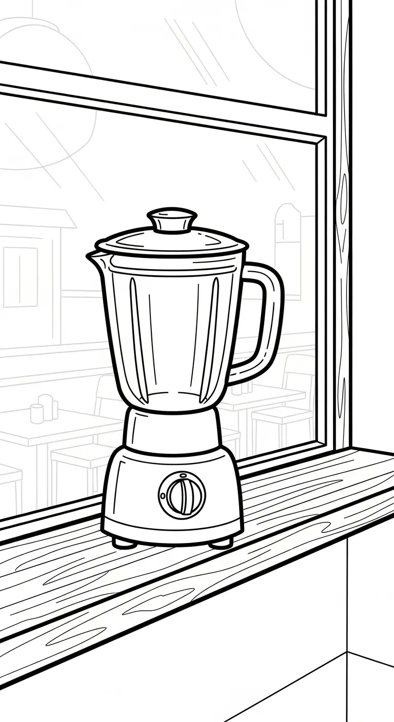 coloriage Mixeur à imprimer pdf gratuit