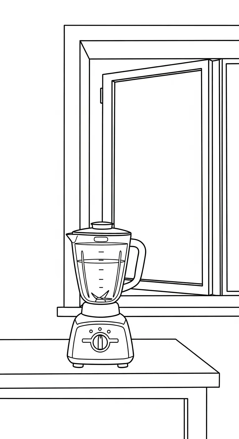 coloriage Mixeur gratuit a imprimer