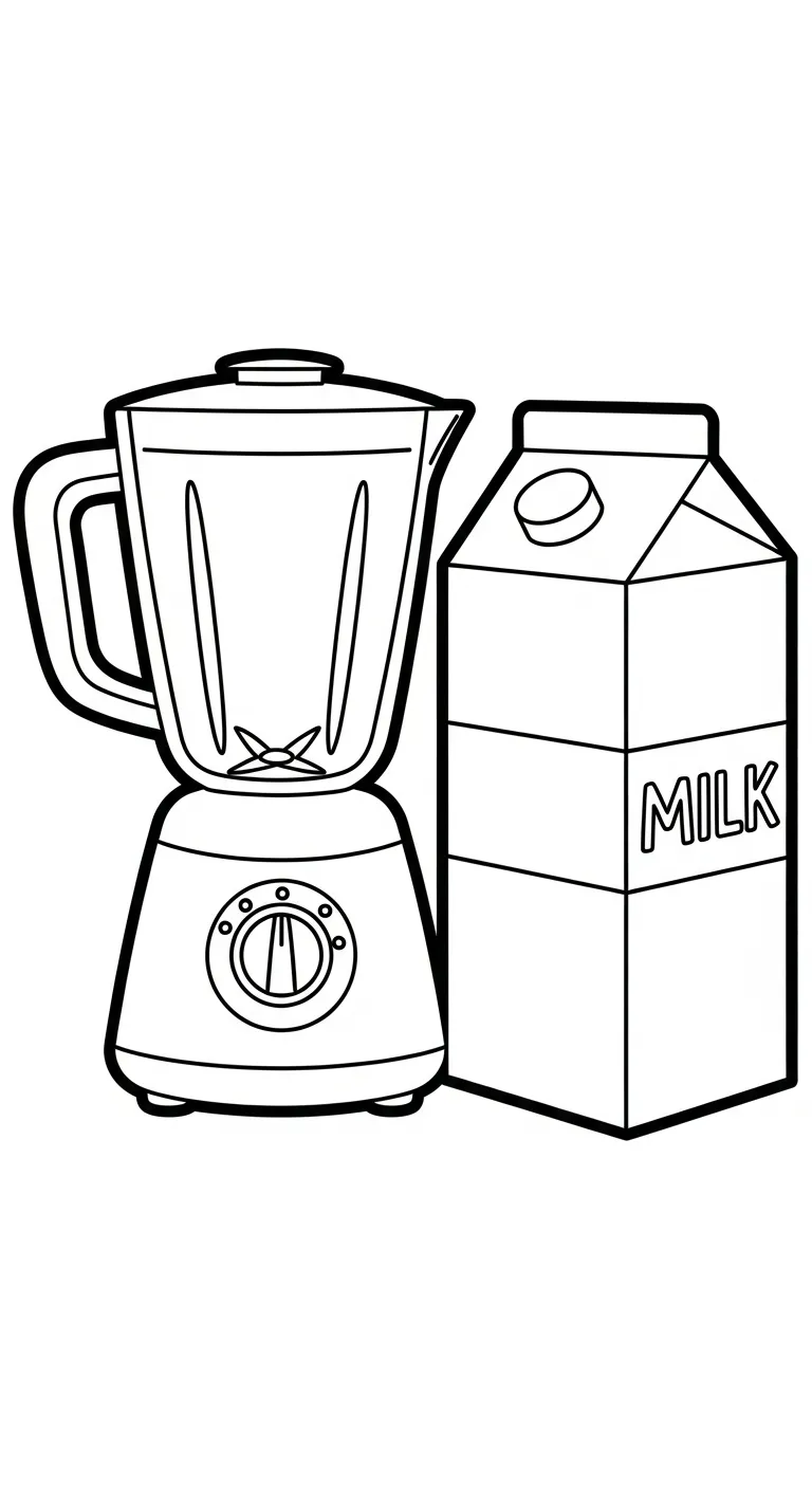 coloriage Mixeur et dessins