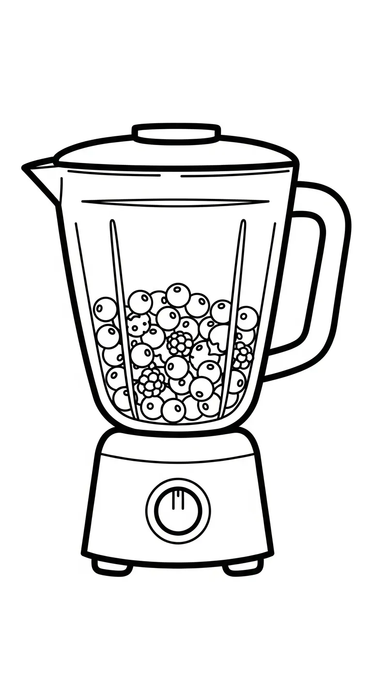 coloriage Mixeur pour enfant de 7 ans