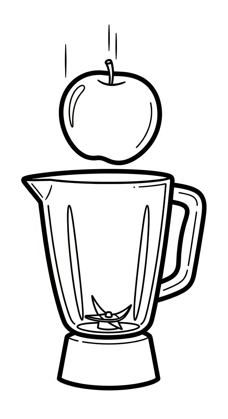 coloriage Mixeur a imprimer pour enfant de 4 ans