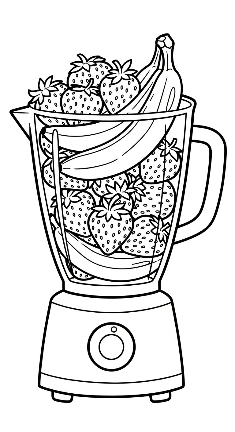 coloriage Mixeur pour enfant de 2 ans