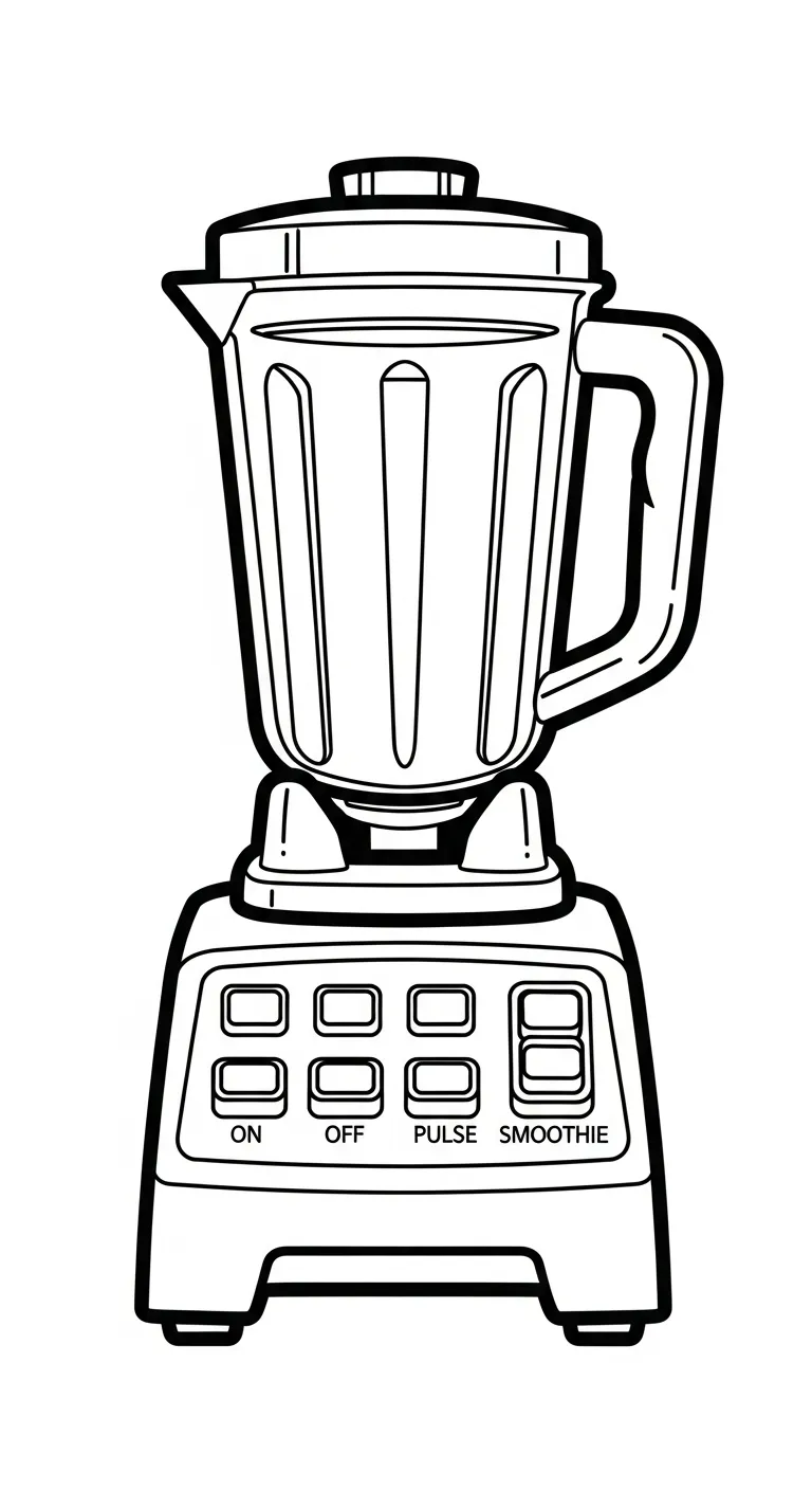 coloriage Mixeur à imprimer pour enfant de 3 ans