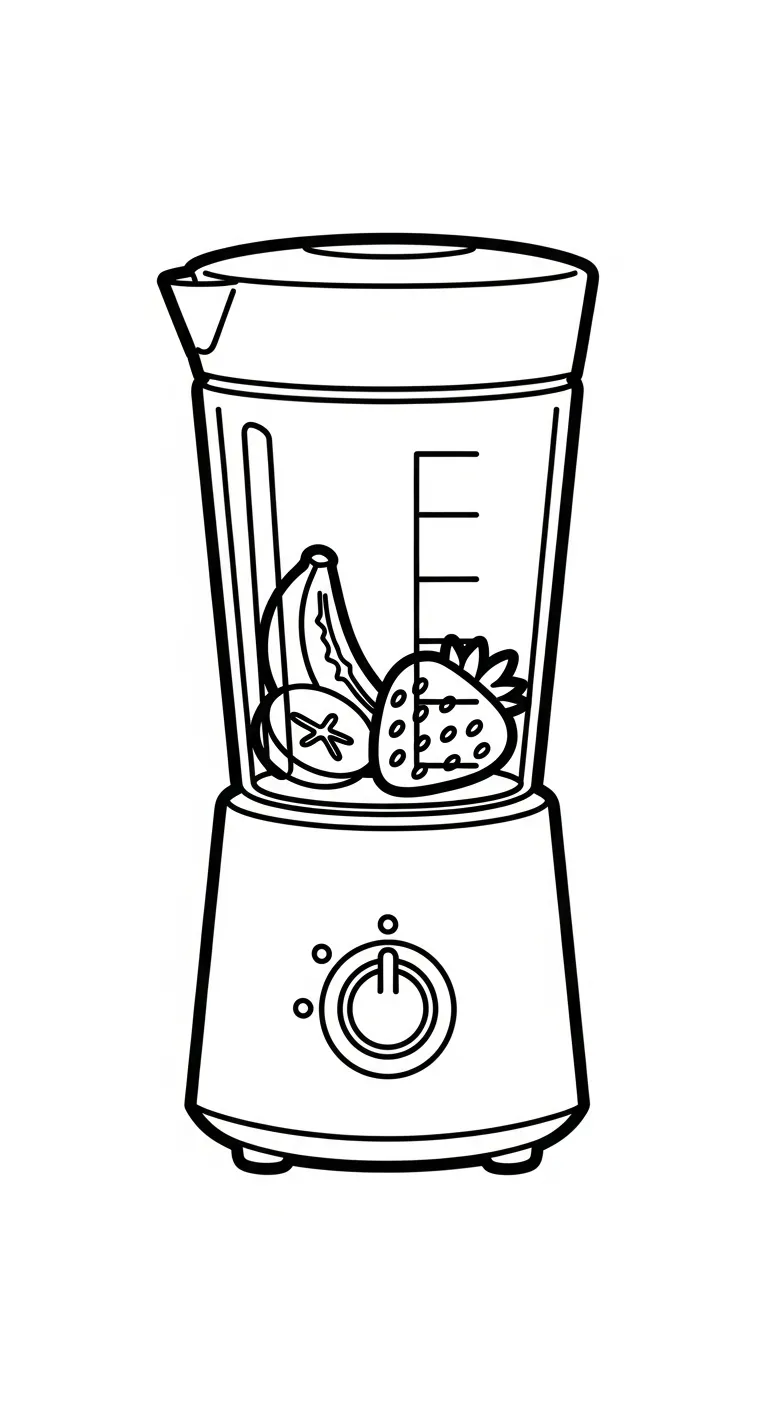 coloriage Mixeur à imprimer pour enfant de 2 ans