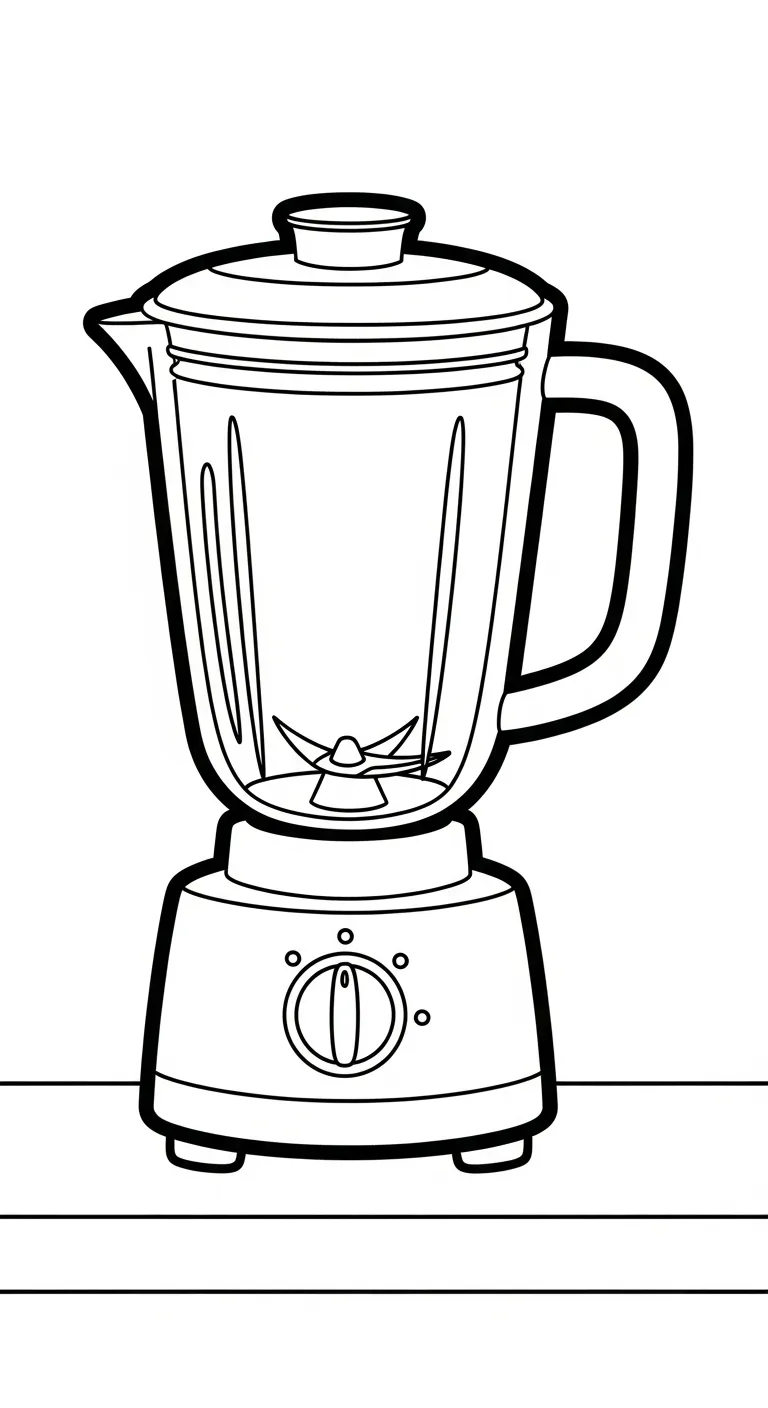 coloriage Mixeur pour enfants a imprimer