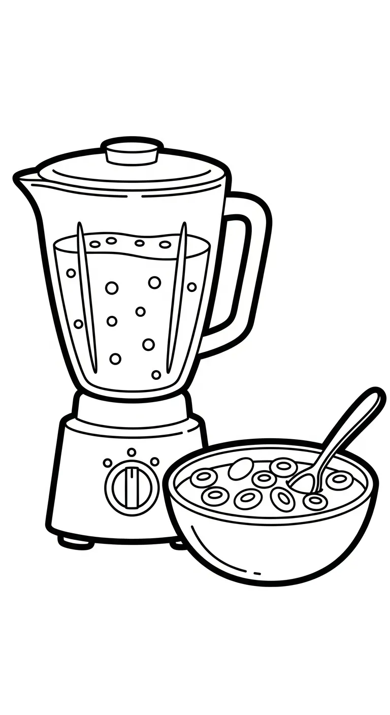 coloriage Mixeur gratuit a imprimer 1