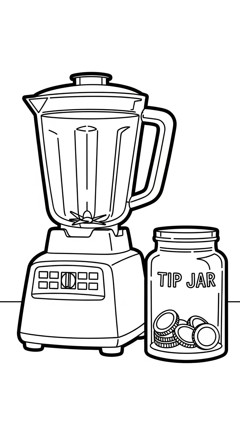 coloriage Mixeur a imprimer 1