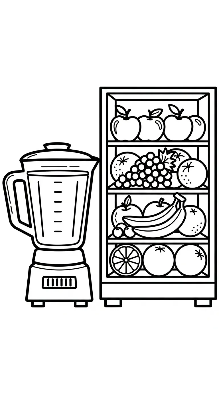 coloriage Mixeur de pour enfants 1