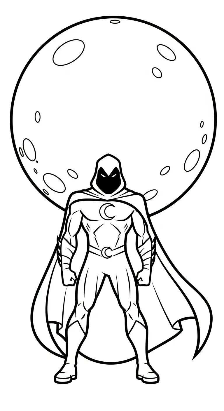 coloriage Moon Knight en ligne pour enfant 1