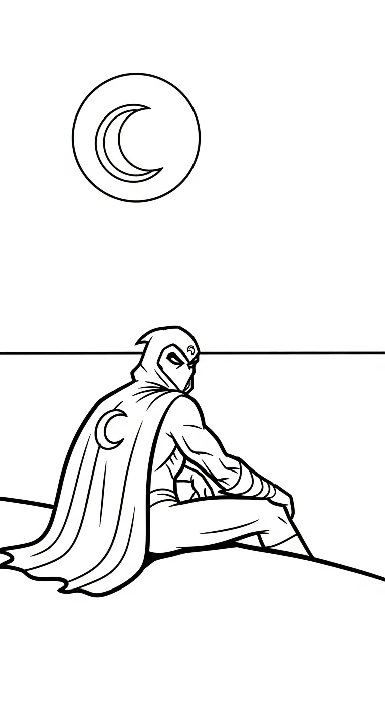 coloriage Moon Knight gratuit en ligne