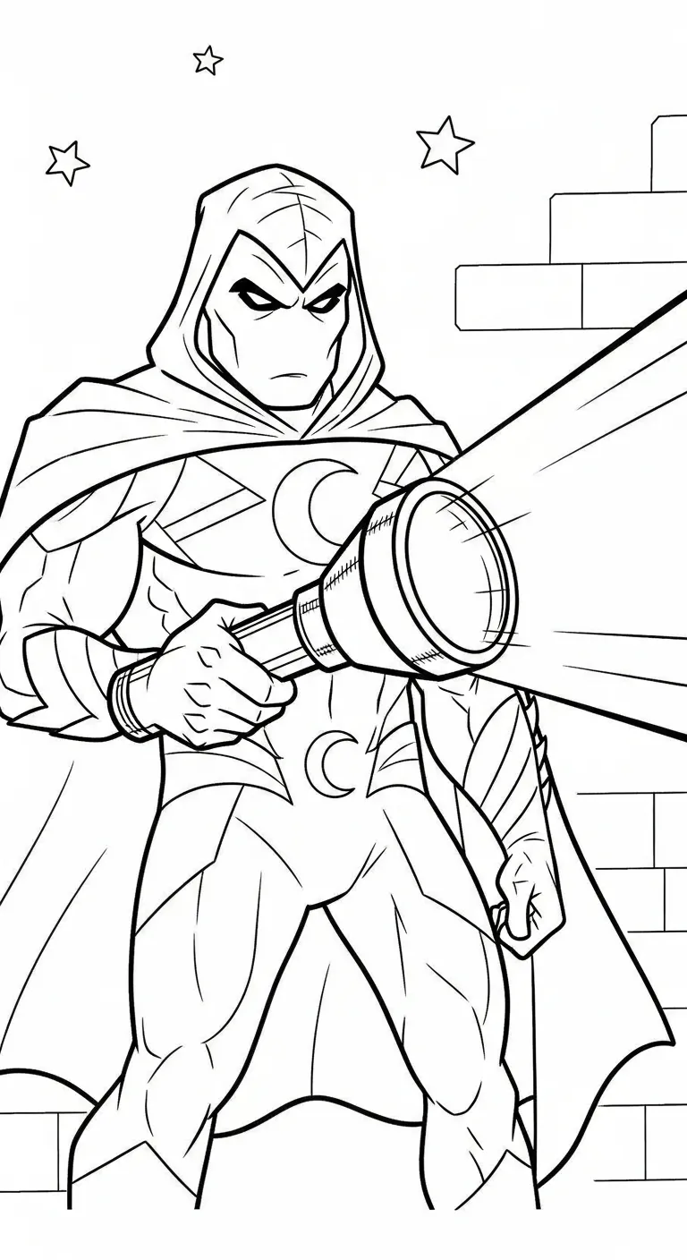 coloriage Moon Knight en ligne pour enfant