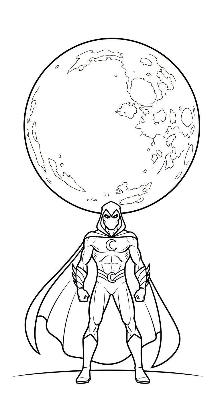 coloriage Moon Knight en ligne 1