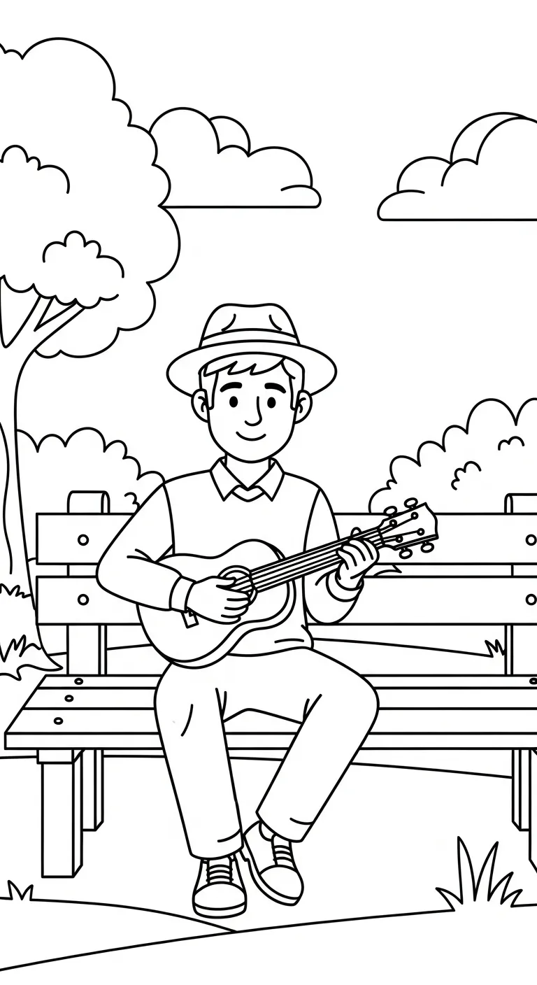 coloriage Musicien à imprimer gratuitement pdf