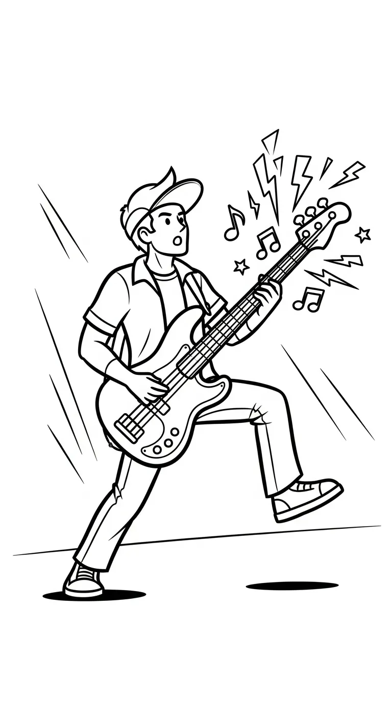 coloriage Musicien à imprimer