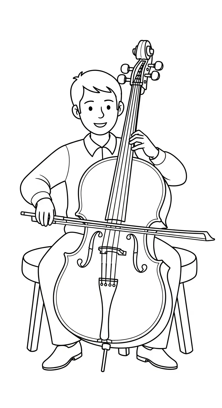 imprimer coloriage Musicien