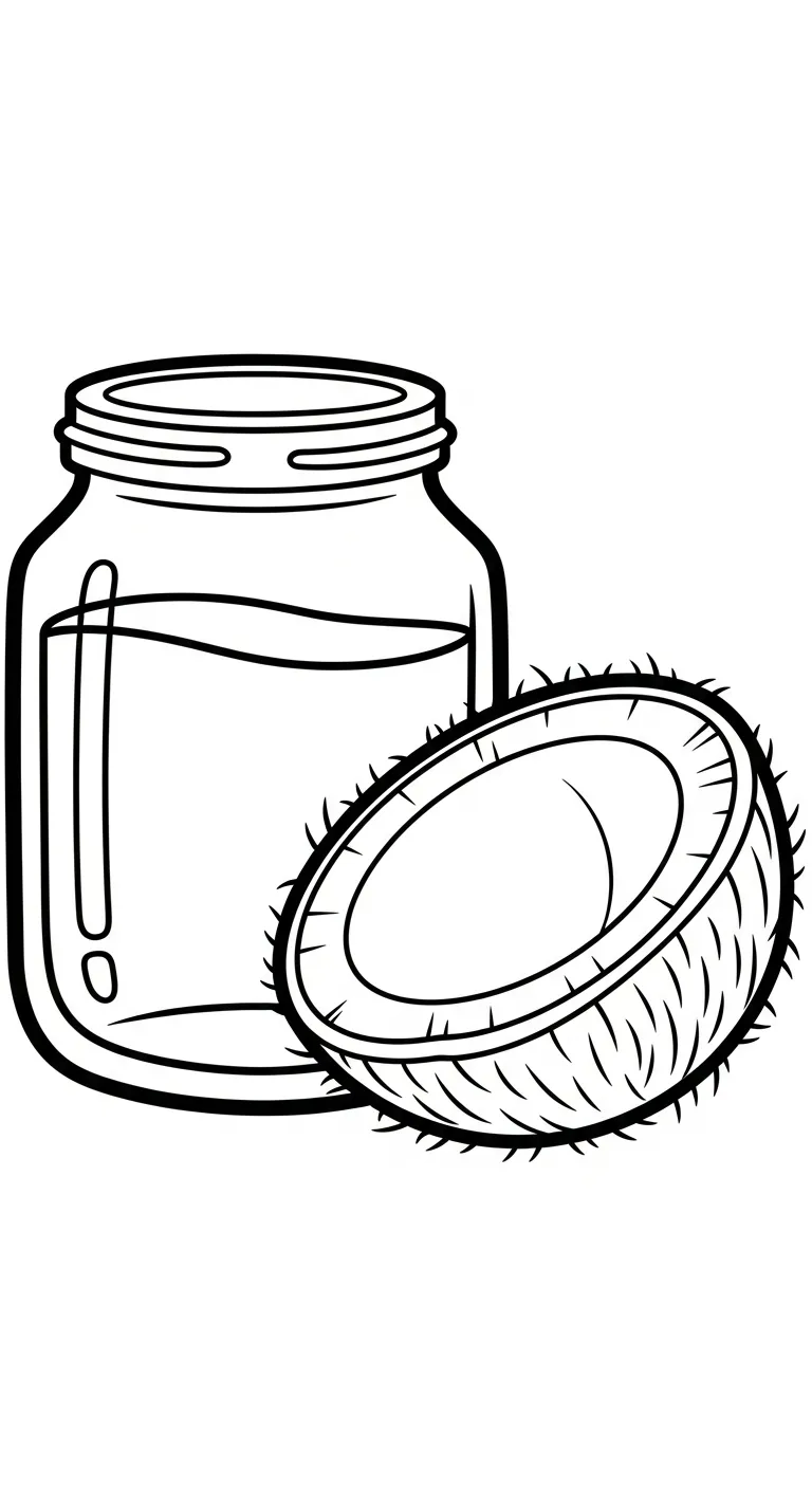 coloriage Noix de Coco et dessin a imprimer