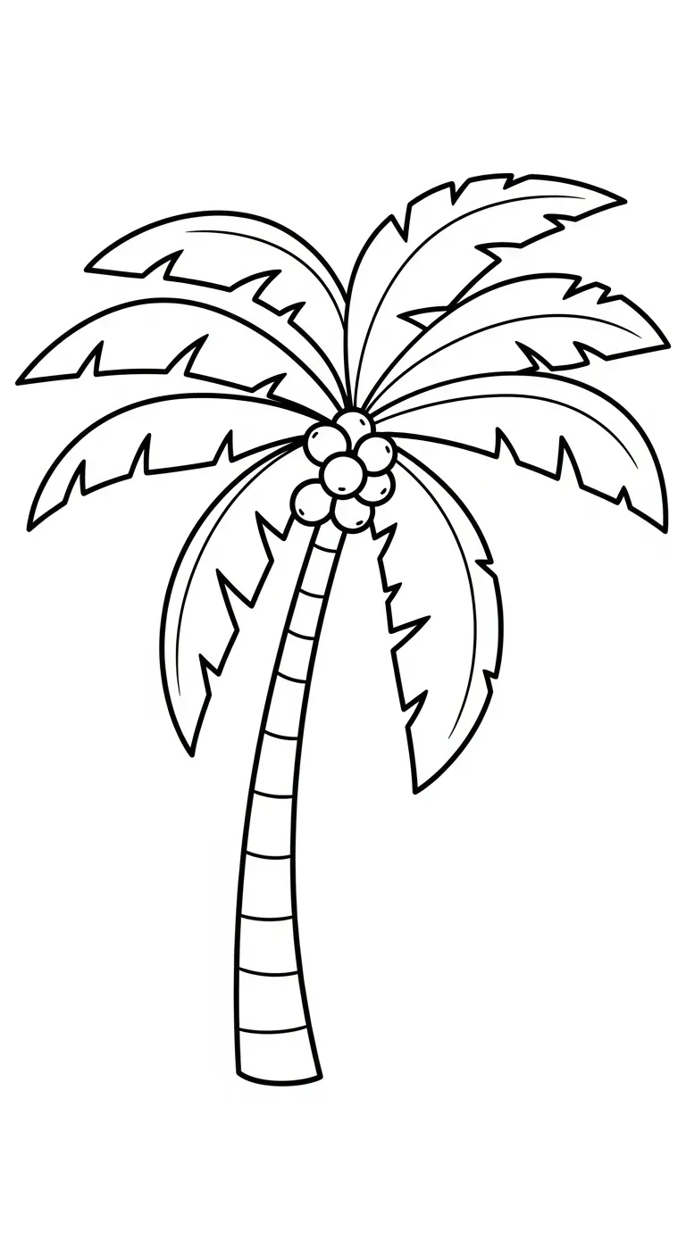 coloriage Noix de Coco educatif pour enfant