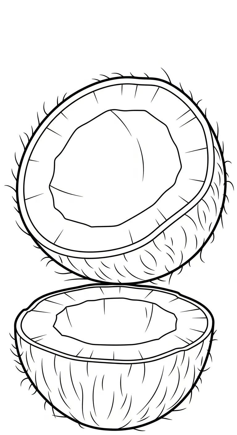 coloriage Noix de Coco à imprimer gratuitement pdf