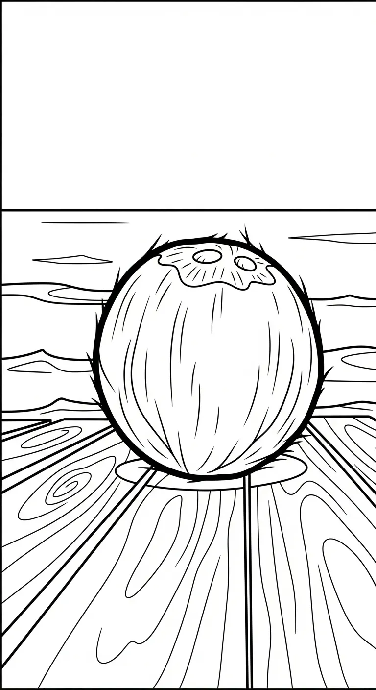 télécharger coloriage Noix de Coco gratuit 1
